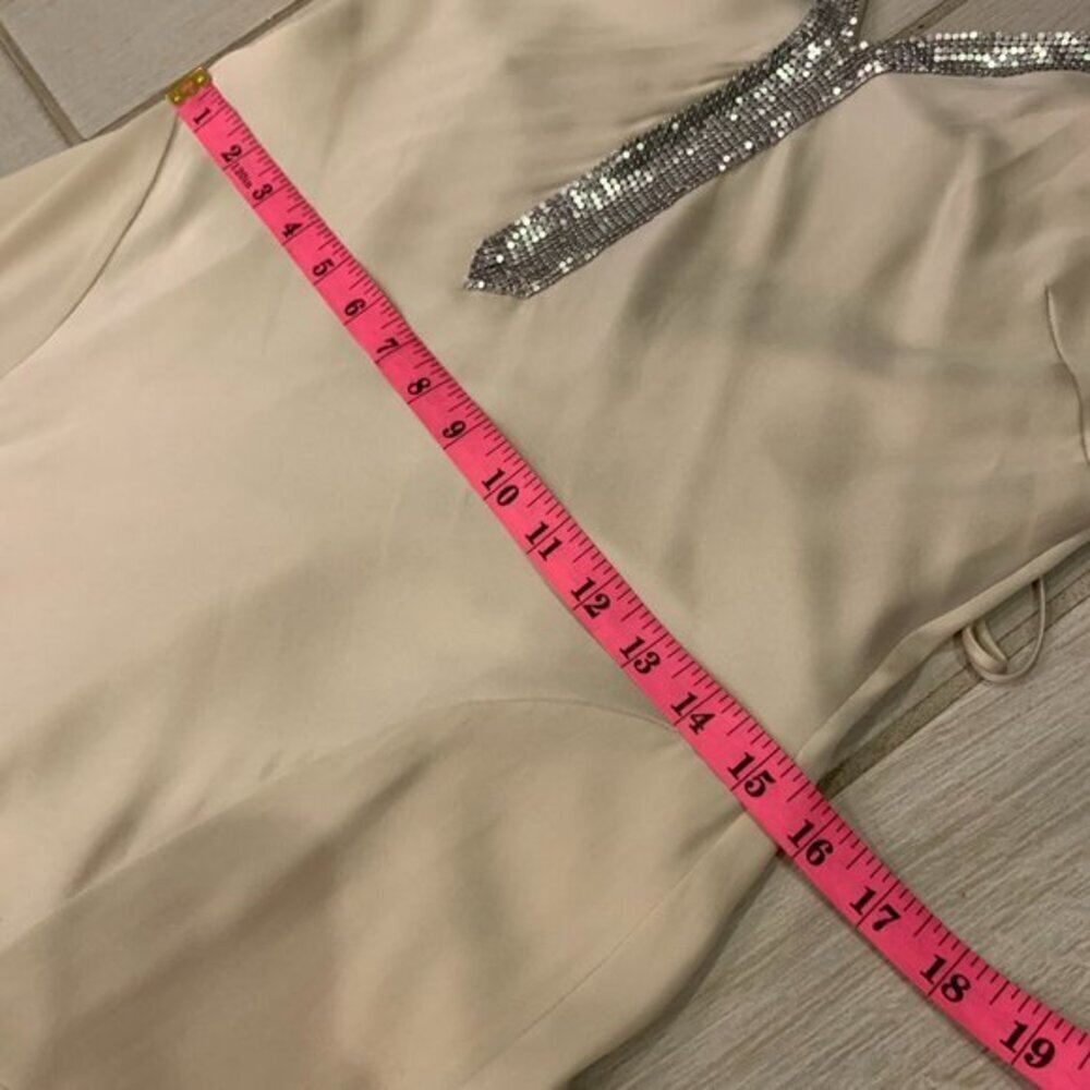 Haute Hippie Ivory Maxi Dress with Ruffle Detail - Picture 14 of 16